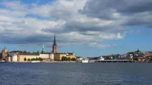 Blick auf Stockholm vom Norr Mälarstrand