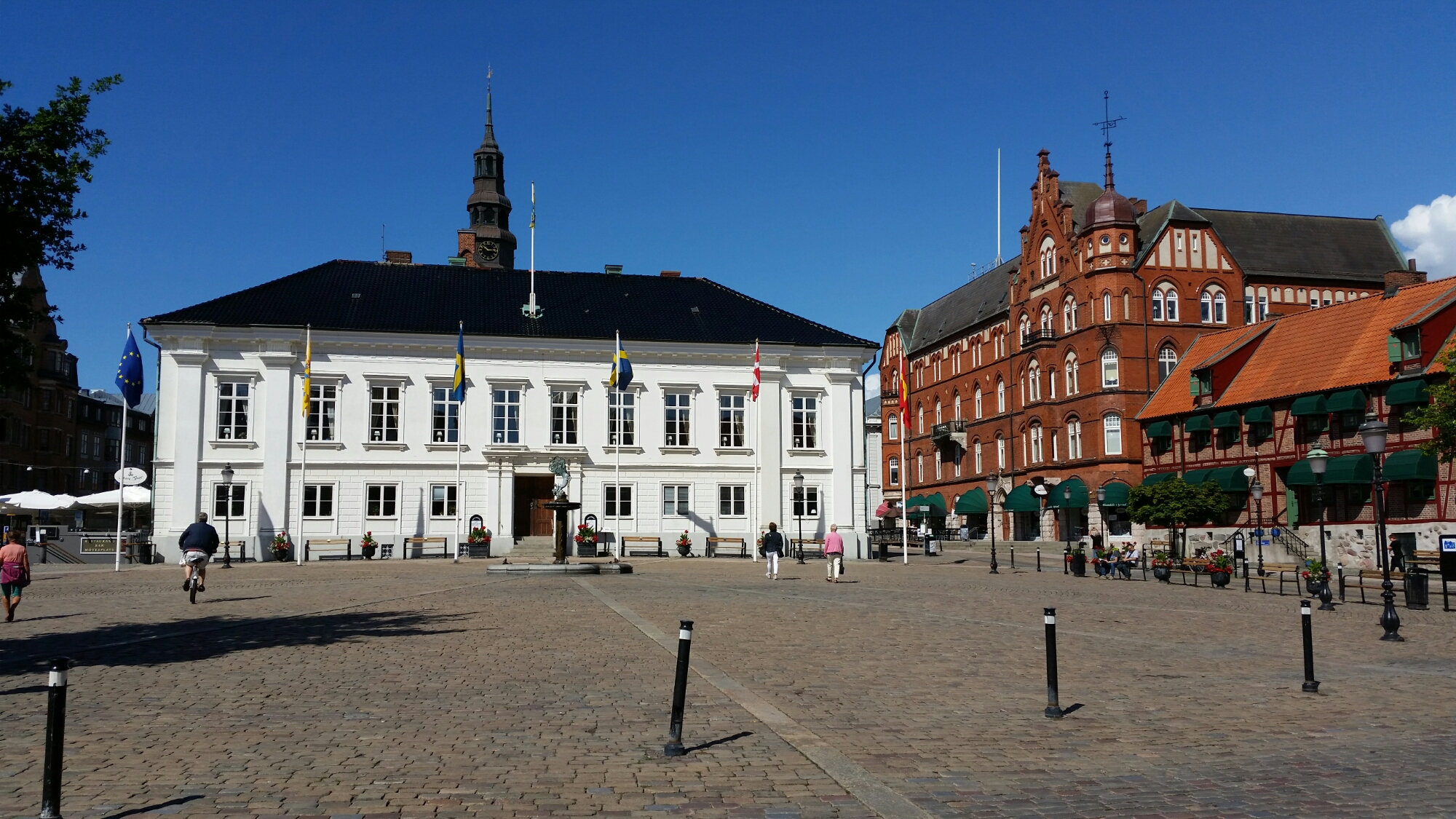 Markt und altes Rathaus in Ystad