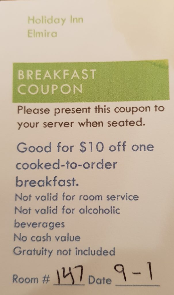 Coupon fürs Frühstück: 10 $